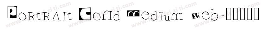 Portrait Cond Medium Web字体转换